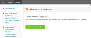 Emails to attendees